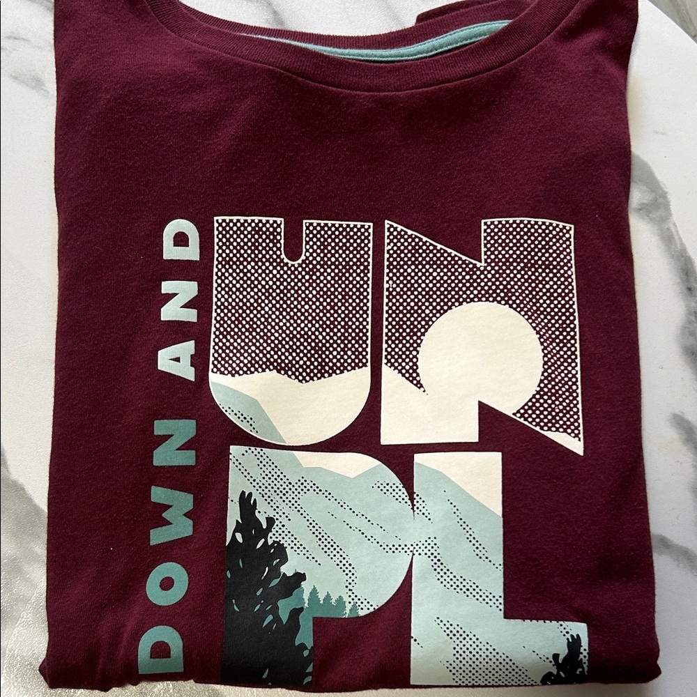 Sonoma Kids Burgundy Graphic Polo